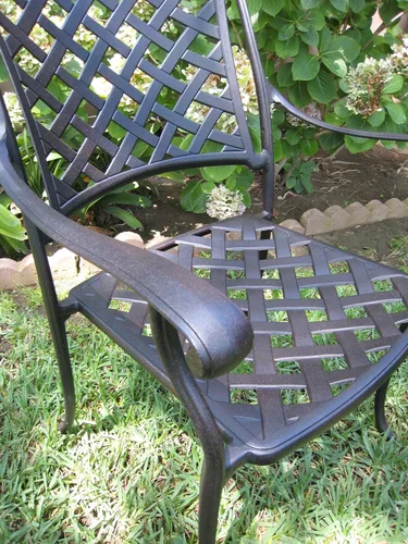 Vista 6 de Muebles de patio de aluminio fundido al aire libre 7 pedazo KL4272 CBM1290
