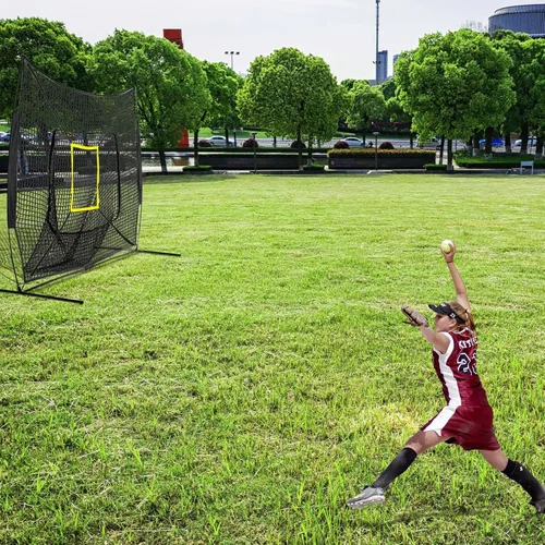 Vista 6 de Leyndo 2 unidades de objetivos de ataque ajustables para red de béisbol, práctica de lanzamiento, golpeo, zona de golpe, precisión completa y 9