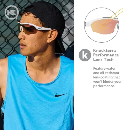 Vista 3 de Knockaround Kinetics Sport Sunglasses for Men & Women - Wraparound Sunglasses - UV400 Protection - Running, Golf, Baseball