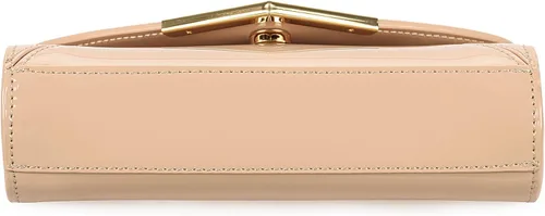 Vista 6 de DEXMAY - Bolso de mano de noche para mujer, de charol sintético, plegable, bolso formal