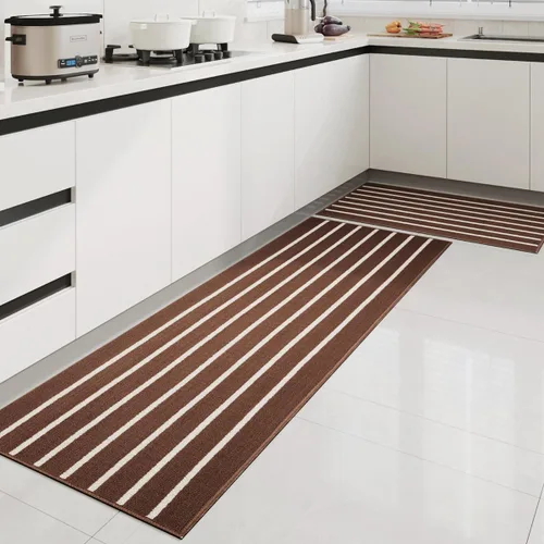 Vista 8 de GIB - Juego de alfombras de cocina y tapetes para piso, set de 2, alfombras antideslizantes/antideslizamiento para cocina, alfombras