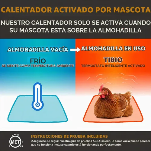Vista 5 de K&H Pet Products Thermo-Peep tapete térmico, no aplica, Bronceado