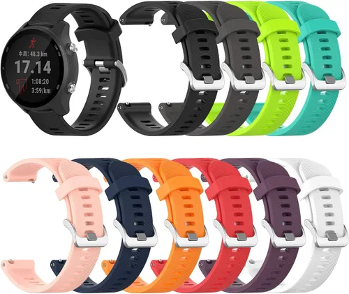 Vista 7 de Correa para Garmin Forerunner 245, banda de repuesto de silicona suave para Garmin Forerunner 245 / Forerunner 645