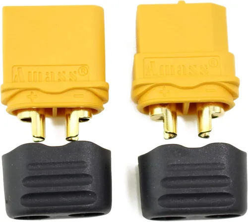 Vista 7 de Amass - 10 pares de conectores de bala XT60H actualizado de XT60 funda hembra y macho chapado en oro para piezas RC
