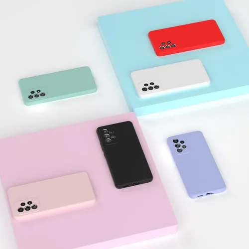 Vista 6 de Funda para Galaxy A53 5G de 6.5 pulgadas, silicona líquida suave protectora y forro de microfibra antiarañazos, a prueba de golpes, compatible