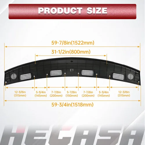 Vista 7 de HECASA Panel superior de tablero compatible con Dodge Ram 1500 2002-2005, Dodge Ram 2500 3500 2003-2005 - Reemplazo de tablero para 5GT31XDVAC