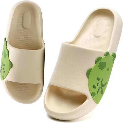 Vista 11 de Sandals for Girls and Boys,Mens Slippers Sandals for Women,EVA Anti-Slip Indoor & Outdoor Kids Slippers Smile Face Open Toe Spa Bath Pool Gym House