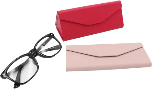 Vista 128 de Real Sic Funda para lentes de sol para hombres y mujeres, soporte magnético plegable para lentes de sol, inspirado en el color sólido