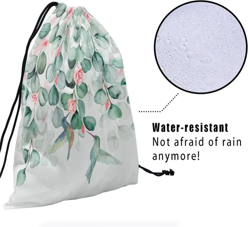 Vista 53 de Bolsa de agarre de gimnasia de piel de animal, bolsa de gimnasia con cordón ajustable, bolsa de cuerda para fauna silvestre, Mariposas Galaxy