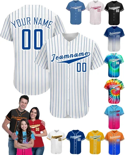 Vista 9 de Camiseta de béisbol personalizada para hombres, mujeres y niños con nombre, número y logotipo, camisetas de sóftbol personalizadas, S-4XL