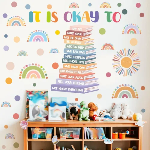 Vista 14 de Magnetic Wall Decal Magnet Board for Kids Playroom Peel and Stick 2Pcs Peel and stick, self adhesive, for toddler bedroom playroom homeschool