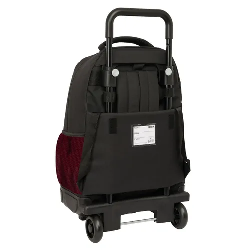 Vista 4 de Mochila Escolar con Ruedas Munich Vulcan Negro 33 x 45 x 22 cm