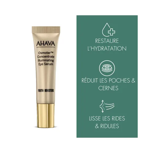 Vista 5 de AHAVA Osmoter Concentrate Illuminating Eye Serum - Suero sedoso para aumentar la juventud y revitalización de los ojos, mejora la luminosidad