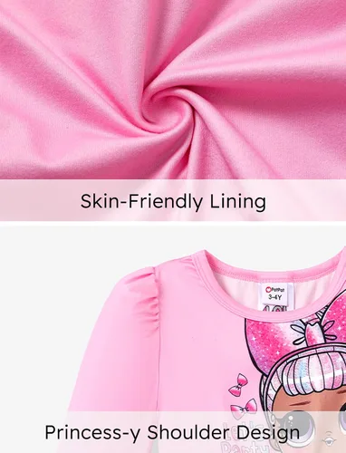 Vista 6 de L.O.L. Surprise! Vestidos de malla tutú para niñas con mariposa y purpurina para fiesta, vestido de tul de manga larga, regalo de cumpleaños