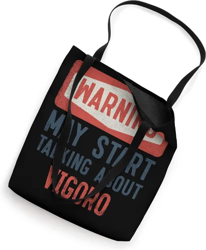 Vista 2 de Warning May Start Talking About Vigoro Player Tote Bag