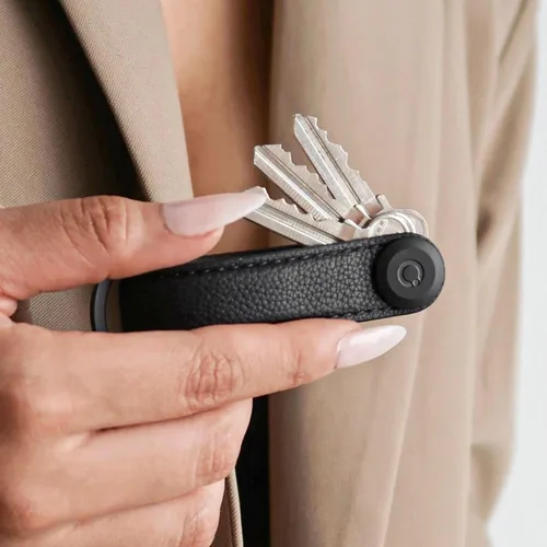 Vista 5 de Orbitkey Organizador de llaves - Cuero guijarro - Caviar, Caviar