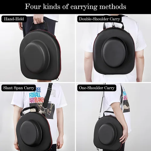 Vista 5 de Nisorpa Organizador portátil para sombrero de vaquero para viajes, organizador de almacenamiento de sombreros de vaquero, funda rígida