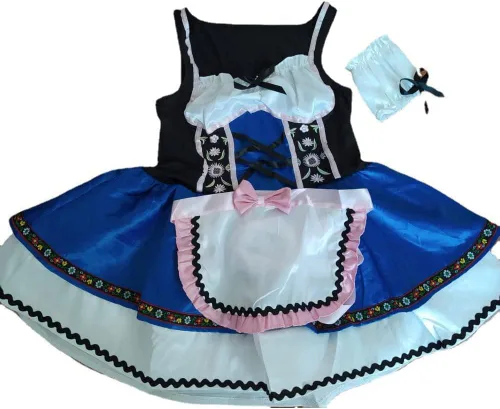 Vista 4 de Quenny Halloween Women Cosplay Maid Costumes,Oktoberfest Stage Performance Costumes,Festival Party Dress Up Costumes.