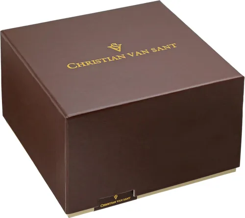Vista 3 de Christian Van Sant Reloj de cuarzo dorado con pantalla analógica CV0222 Reign para mujer, Oro, Classic