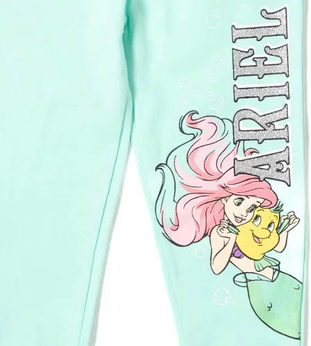 Vista 6 de Disney Princess Frozen Moana Belle Rapunzel Jasmine Ariel Cenicienta Paquete de 2 pantalones para niños pequeños a niños grandes