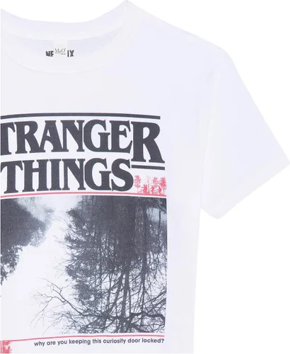 Vista 3 de Stranger Things Camiseta básica para hombre Upside Photo