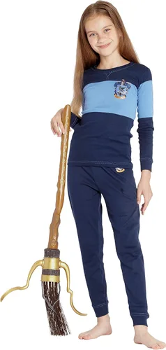 Vista 6 de Harry Potter Conjunto de pijama de algodón Quidditch House Crest para niños grandes
