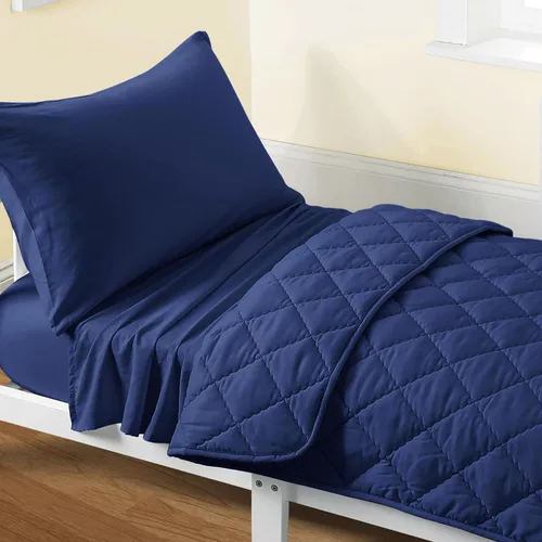 Vista 18 de FLXXIE Juego de ropa de cama de microfibra de 4 piezas, color aguamarina Aqua