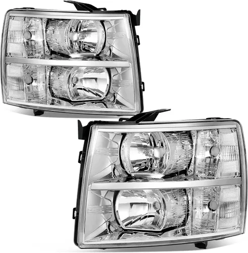Vista 61 de oEdRo Switchback - Conjunto de faros delanteros LED compatibles con Accord 2003 2004 2005 2006 2007 DRL, par de repuesto con carcasa negra