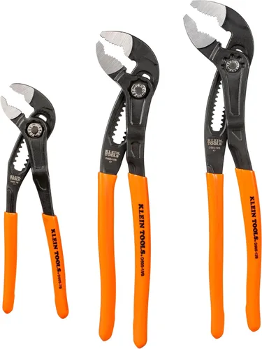 Vista 10 de Klein Tools D5052BKIT Juego de 2 piezas de alicates ajustables, juego de alicates de bomba Klaw de ajuste rápido, 7 pulgadas y 10 pulgadas, diseño