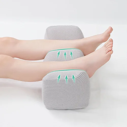 Vista 9 de Almohada para debajo de las piernas – Cojín de contorno, bloque de apoyo Cuña ortopédica de espuma viscoelástica, almohada de elevación ajustable