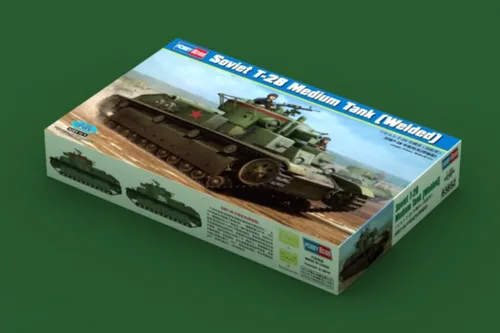 Vista 2 de Hobby Boss 1/35 T-28 Soviético Tanque Medio (soldado) Kit