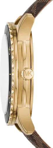 Vista 2 de Michael Kors Reloj Runway de acero inoxidable MK6979 - Reloj de cuero de tres manecillas Runway