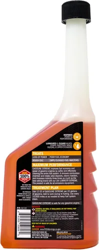 Vista 2 de Hot Shot's Secret Gasoline Extreme - Limpiador de sistema de combustible concentrado de 12 onzas, aditivo de combustible para motores de gasolina