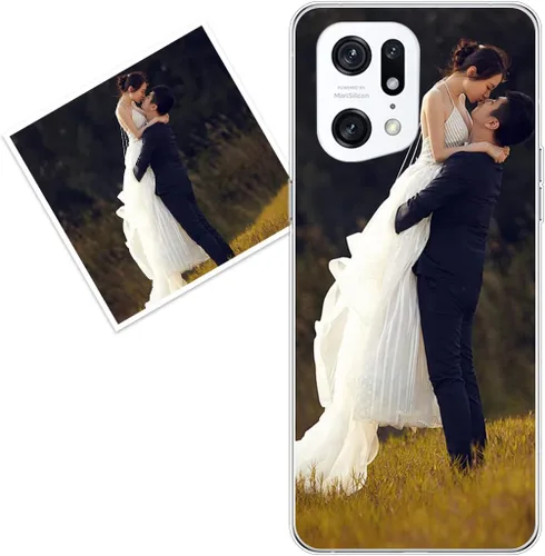 Vista 324 de Funda personalizada compatible con Oppo A1 Pro, fundas de teléfono personalizadas con imagen de foto, imagen de texto, cubierta transparente