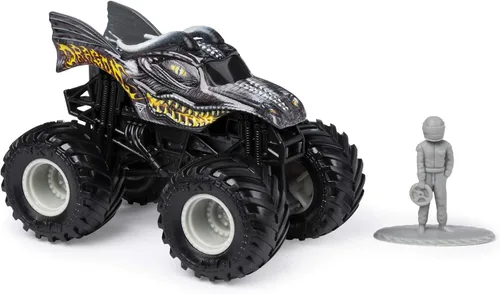 Vista 2 de Monster Jam Hot Wheels Dragón Escala 1:64, Gris