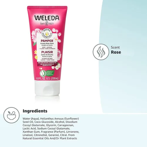 Vista 3 de Weleda Aroma Essentials Pamper - Jabón corporal cremoso, sin parabenos, 6.8 onzas líquidas (paquete de 1)