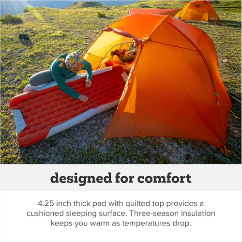 Vista 6 de Big Agnes Rapide SL - colchón inflable aislante, ultraligero, compacto para todas las estaciones de mochilero y senderismo, bolsa de bombeo