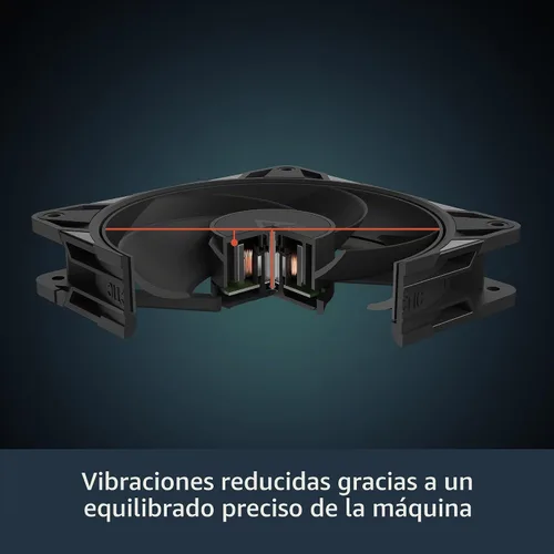 Vista 5 de ARCTIC P12 Pro Reverse – Paquete de 3 – Ventilador Premium de 120 mm con Flujo de Aire Inverso, Ventilador PWM con Splitter de Cable Y, 500-3000