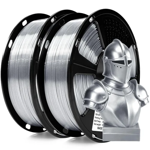Vista 28 de GEEETECH Filamento PLA de color dorado sedoso de 0.069 libras, filamento de seda brillante para impresora 3D, carrete de 2.2 libras, precisión