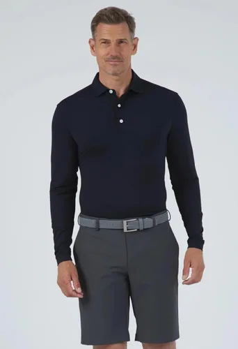 Vista 8 de IBKUL Athleisure Wear - Polo de manga larga con protección solar UPF 50+ Icefil Cooling Tech 95199 para hombre