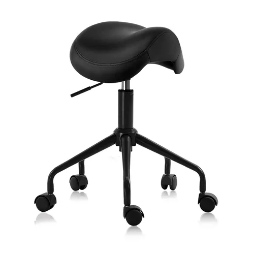 Vista 10 de Taburete hidráulico giratorio 503 de altura ajustable para clínica, enfermería, spas, salones de belleza, dentistas, oficina en casa