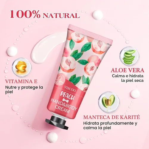 Vista 2 de VISCOO Paquete de 7 regalos de crema de manos para mujeres, regalo de agradecimiento para profesores, regalos de graduación, mini loción hidratante