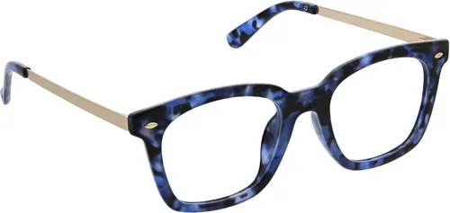 Vista 2 de Peepers by PeeperSpecs womens Limelight Oversized Blue Light Blocking Reading Glasses tortuga azul marino
