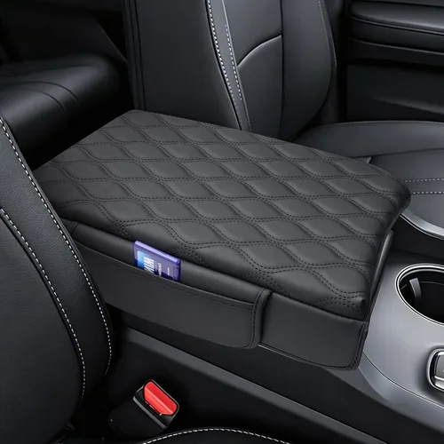 Vista 16 de Autorder Funda de consola central para Chevy Silverado/GMC Sierra 1500 2500 3500 2014-2018, accesorios funda para reposabrazos antiarañazos