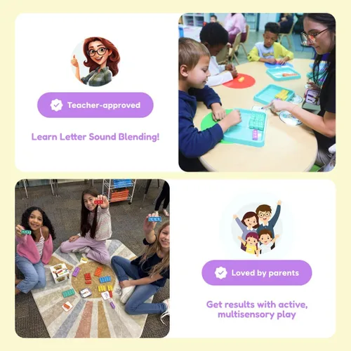 Vista 7 de THE FIDGET GAME Elfos Furtivos, Juego de Palabras de Vista CVC, Juguete Sensorial Pop para Aprender y Deletrear, Actividades Educativas en el Aula