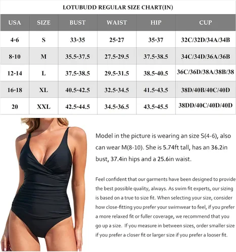 Vista 5 de Traje de baño de una pieza para mujer, con control de abdomen, sexy, retro, cuello en V