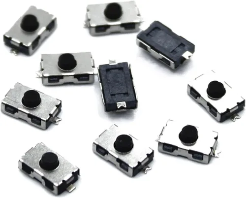 Vista 2 de HALONE 1000PCS Micro Switch Normally Closed 3 * 6 SMD Touch Silica Gel Button Keys Interrupteur 4 * 6 NC Soft Button SMD 3x6x2.5