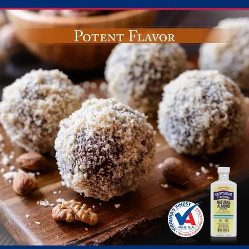 Vista 3 de Happy Home Sabor natural de almendras, sin alcohol, certificado Kosher, 7 onzas.