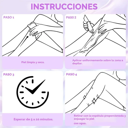 Vista 6 de Crema de depilación PHOFAY para pieles sensibles de hombres y mujeres – Depiladora de acción rápida y suave, recomendada por dermatólogos con aloe
