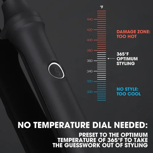 Vista 2 de ghd Rizador de pelo fino – Varita rizadora de pelo de 0.5 pulgadas con temperatura de herramienta de peinado más segura para el cabello, varita